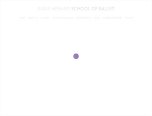 Tablet Screenshot of annehebardballet.com